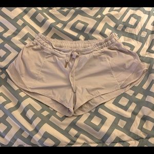 White lululemon shorts size 8!